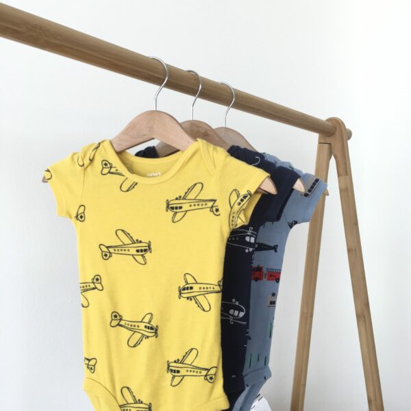 Aircraft Body suit 3pieces ชุดบอดี้สูทลายเครื่องบิน 3 ชิ้น