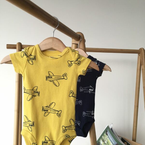 Plane Body suit 2pieces ชุดบอดี้สูทลายเครื่องบิน3 ชิ้น