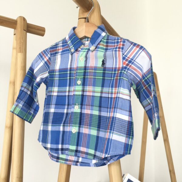 Ralph Lauren Shirt เสื้อเชิ้ตคอปกลายสก็อต