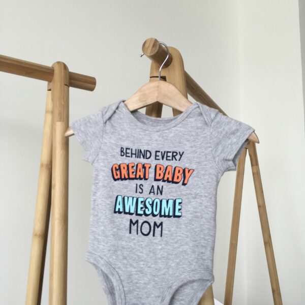 Awesome Mom Collectible Bodysuit ชุดบอดี้สูทขาสั้นลายพิมพ์