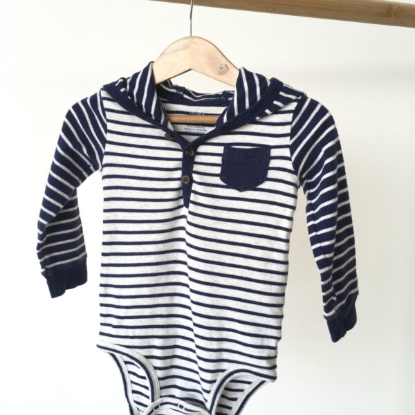 Striped Bodysuit ชุดบอดี้สูทขาสั้น ลายขวาง