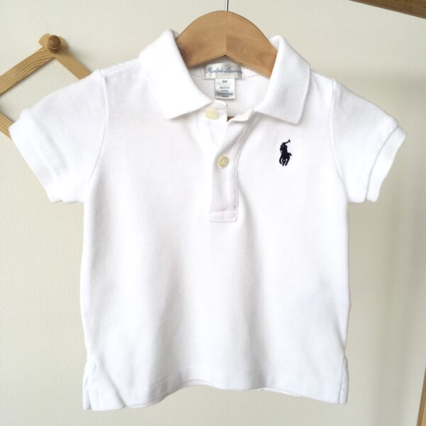 Ralph Lauren Polo Shirt เสื้อเชิ้ตคอปกโปโลสีขาว