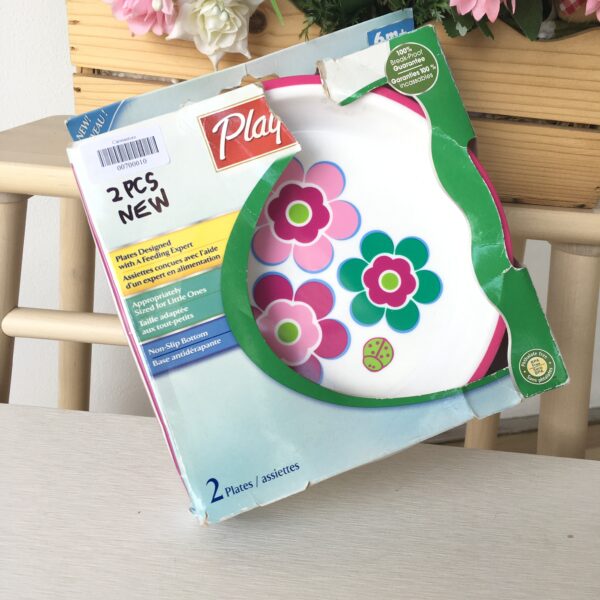 Plates flowers จานลายดอกไม้สำหรับเด็ก