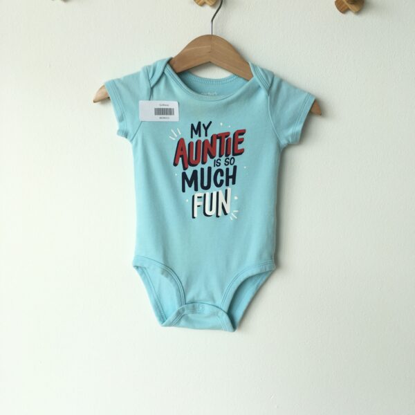 My Auntie much fun Body suit ชุดบอดี้สูทขาสั้นลาย My Auntie much fun