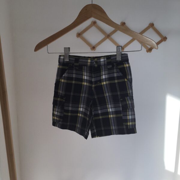 Blue Pants กางเกงขาสั้นลายสก๊อต