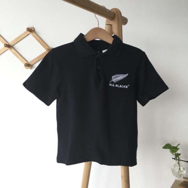All Blacks Polo Shirt เสื้อเชิ้ตคอปกโปโลสีดำ