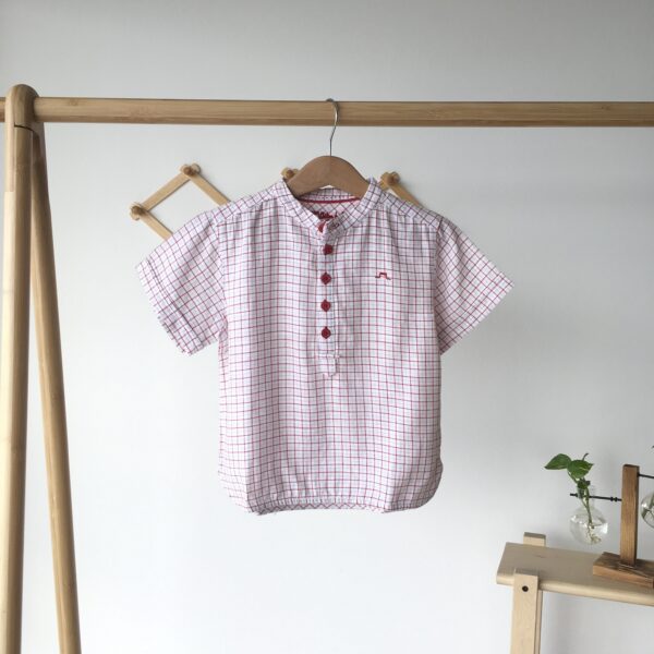 Gingham Shirt เสื้อเชิ้ตสีแดง ลายตาราง