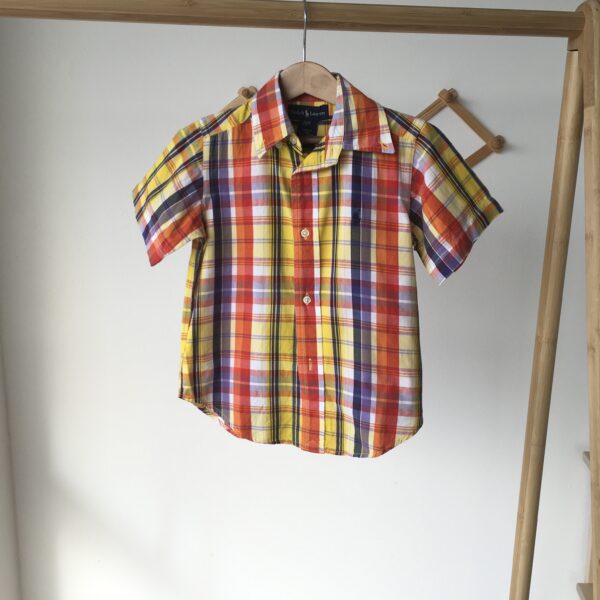 Ralph Lauren Shirt เสื้อเชิ้ตคอปกลายสก็อต