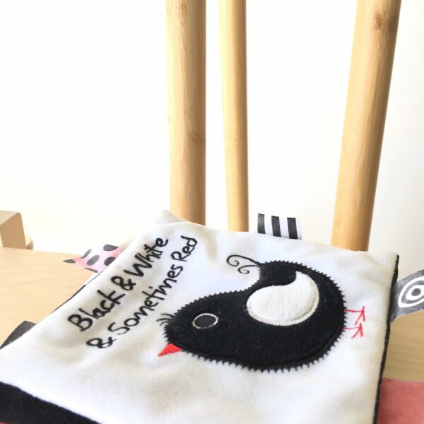 Black & White & Conetines Red หนังสือผ้า