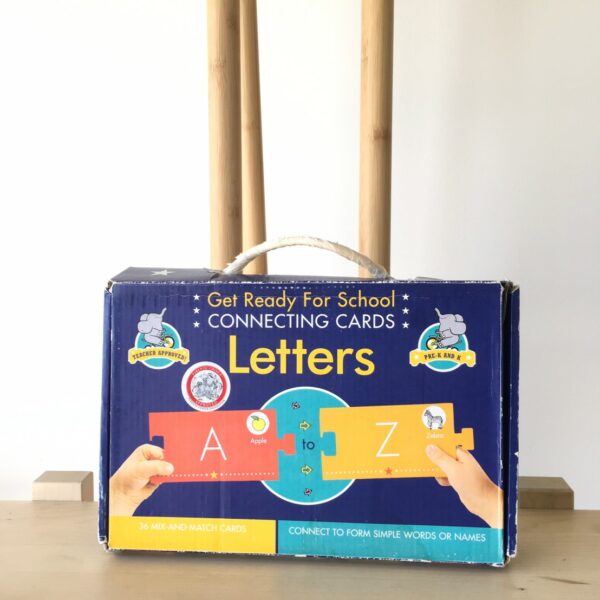 Get Ready for School Connecting Cards: Letters การ์ดเตรียมความพร้อมสำหรับโรงเรียน