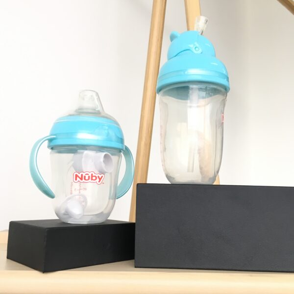 Nuby no-spill and Nuby anti-finger ขวดน้ำเด็ก