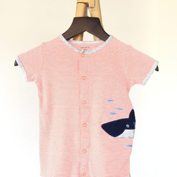 Baby Romper (Fish&Shark) บอดี้สูทรูปปลาฉลามลายขวาง