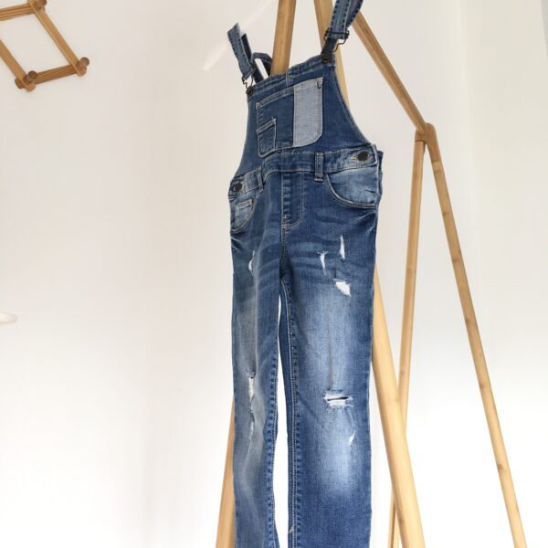 Bib Jeans Zara Girl เอี๊ยมยีนส์ขายาวเด็กผู้หญิง