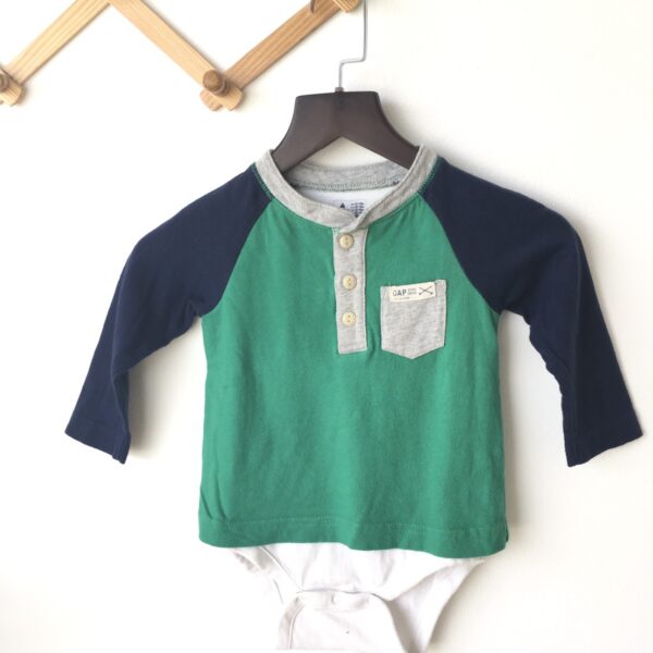 Body suit Green Navy blue เสื้อบอดี้สูทแขนยาว2สี