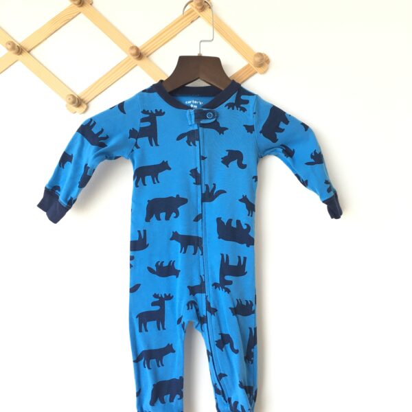 Animais Pajamas ชุดนอนคอกลมขายาว ลายสัตว์