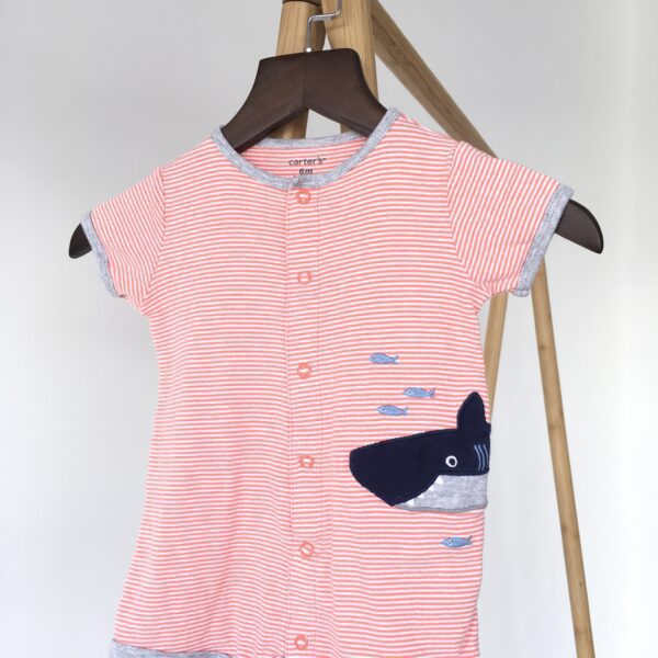 Baby Romper (Fish&Shark) บอดี้สูทรูปปลาฉลามลายขวาง