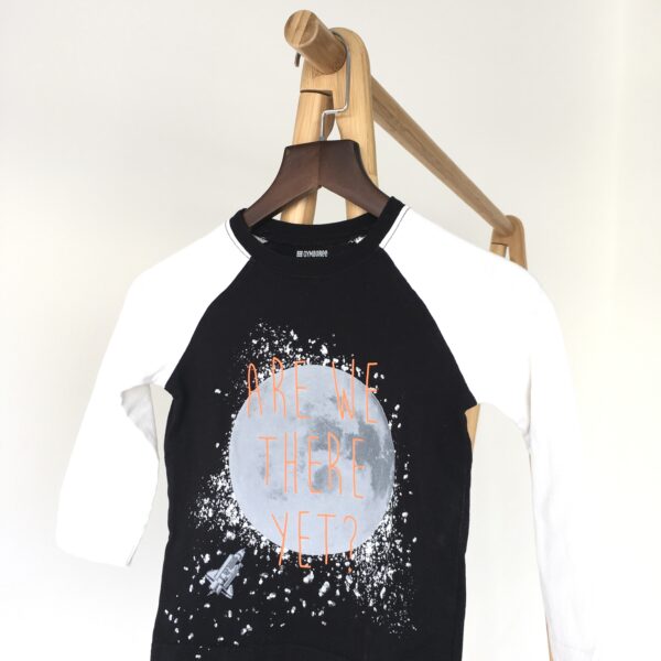 White&Black long sleeve เสื้อแขนยาวขาวดำ