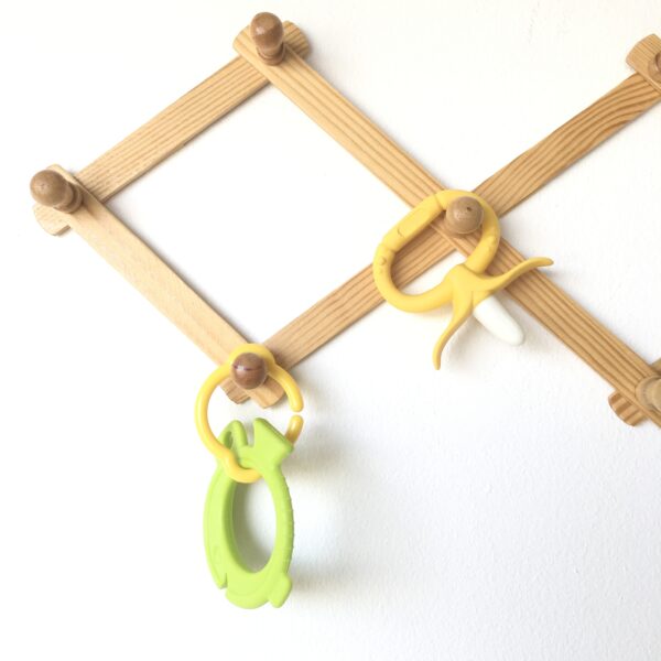 Ange Monkey Banana and Fish ยางกัดแปรงรูปกล้วยและปลาแบบวงกลม