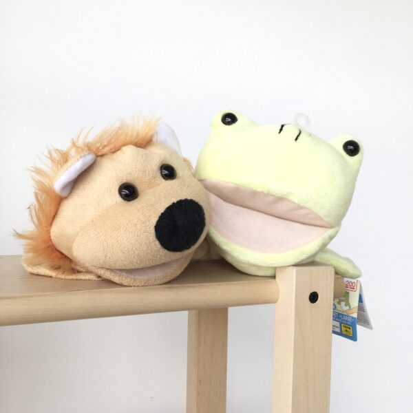 Animal Puppets Large ตุ๊กตามือสิงโตและกบ