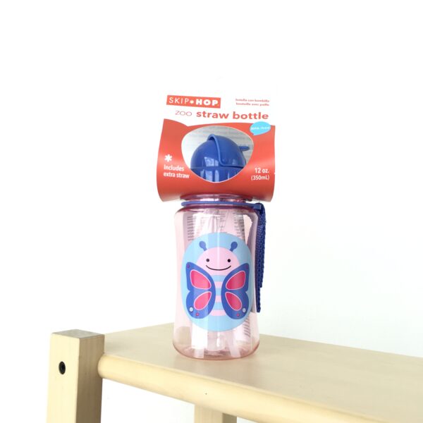 Skip Hop Zoo Straw Bottle กระบอกน้ำลายผีเสื้อแบบพกพา