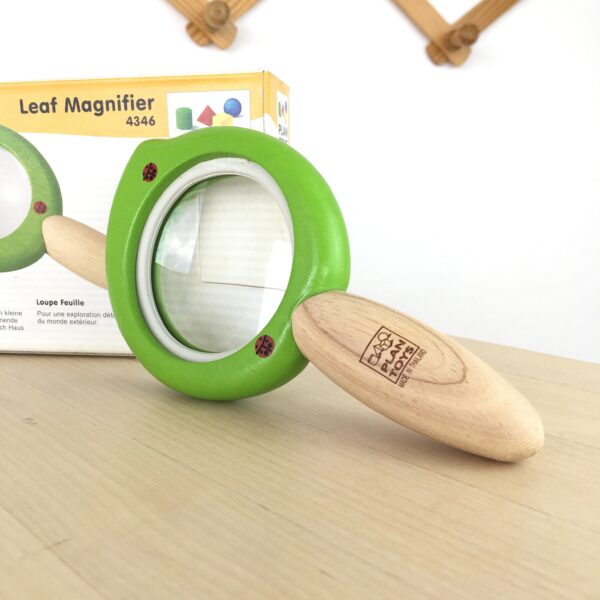 Leaf Magnifier 4346 แว่นขยายของเล่นไม้สำหรับเด็กเสริมทักษะการเรียนรู้ ชั่งสังเกตุ