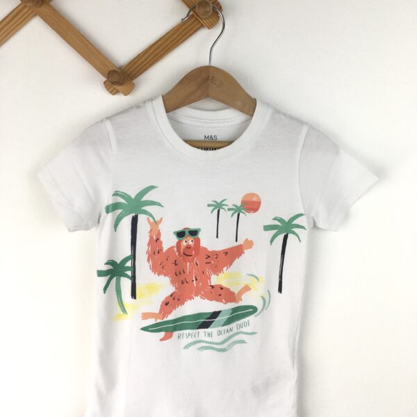 T-Shirt Respect The Ocean Dude เสื้อยืดแขนสั้น