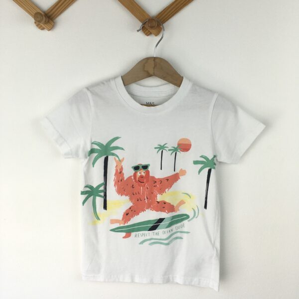 T-Shirt Respect The Ocean Dude เสื้อยืดแขนสั้น